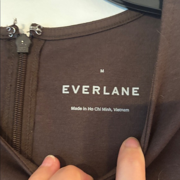 Everlane Chocolate Brown Midi Dress - Picture 6 of 7